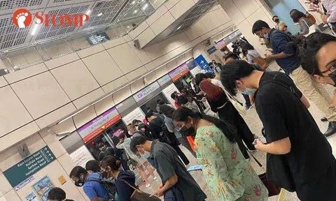 Stomper Princess shared a photo of the crowd on the platform of Little India station at 6.50pm.