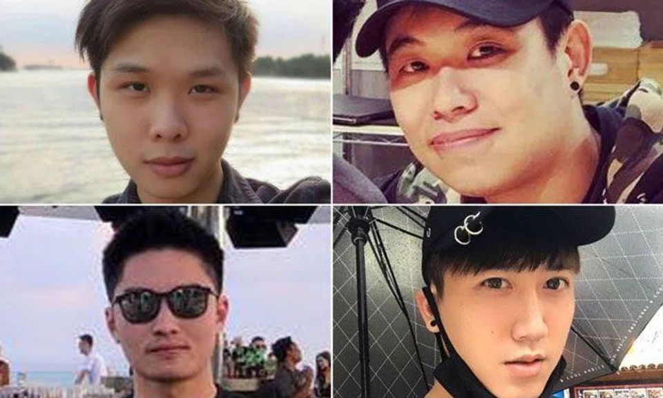 (Clockwise, from top left) Mr Jonathan Long, Mr Eugene Yap, Mr Gary Wong Hong Chieh and Mr Elvin Tan Yong Hao were among those who died. PHOTOS: JONATHAN LONG/FACEBOOK, YOUGENEEEE/INSTAGRAM, GARYWONGHC/INSTAGRAM, ELVIN TAN/FACEBOOK