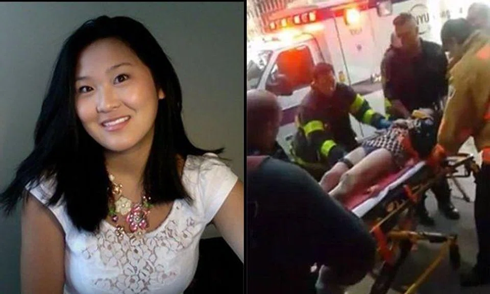 Chinese woman passes out and falls off subway platform in New York, straight into path of oncoming train