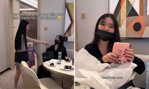 Employee surprised by Chanel bag from manager for birthday, says: 'Boss, I love you'