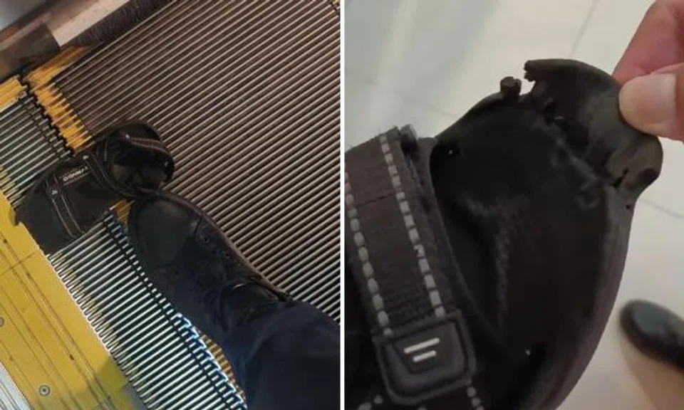 9-year-old girl shaken after sandal gets stuck in Thomson Plaza escalator