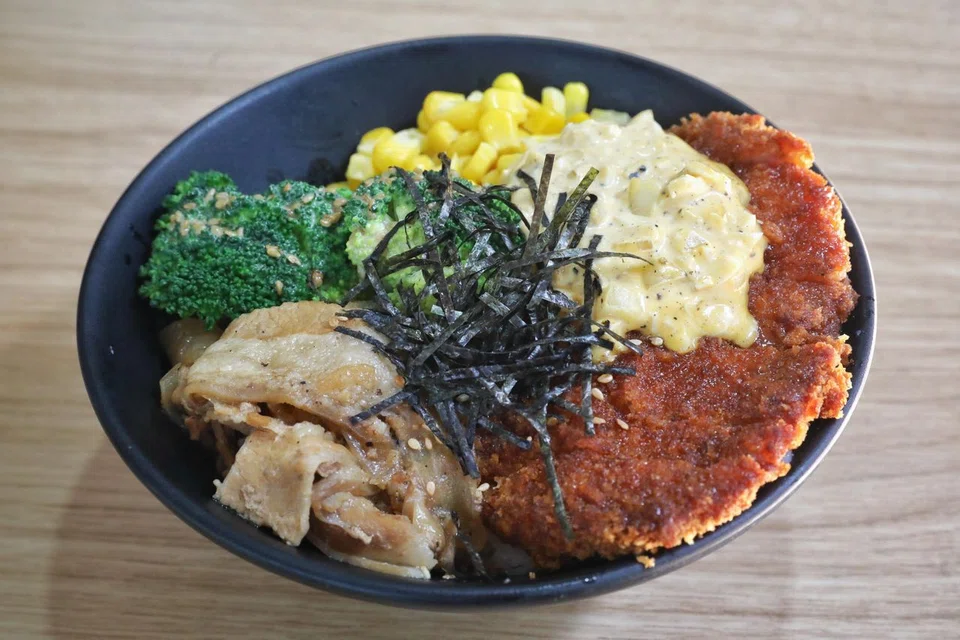 Tonkatsu With Pork Suki Don at Jinggho Shokudo at Yishun Park Hawker Centre.