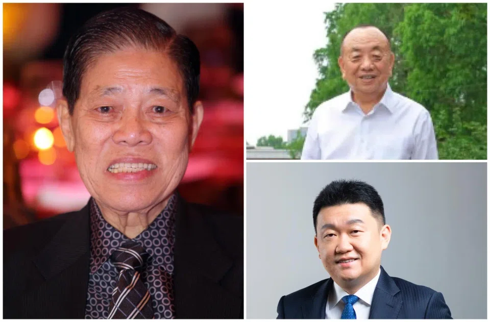 (Clockwise from left) Paint tycoon Goh Cheng Liang, medical devices firm founder Li Xiting and tech billionaire Forrest Li clinched the top three spots respectively.
