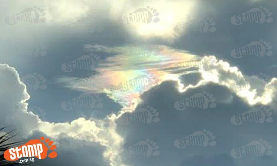 Fire rainbow at Changi Ferry Terminal a sight to behold