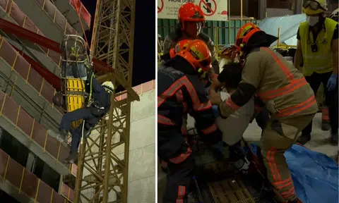 Worker rescued from 30m-high crane near Tanjong Katong Road after feeling unwell: SCDF