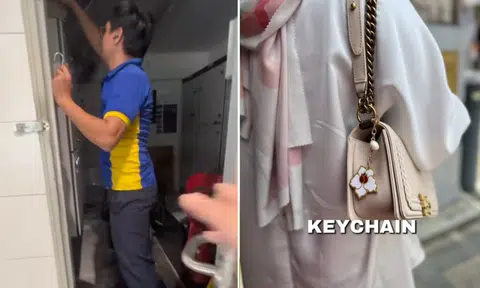 Burmese cleaner safekeeps woman's lost bag at Seah Im Food Centre, initially declines reward