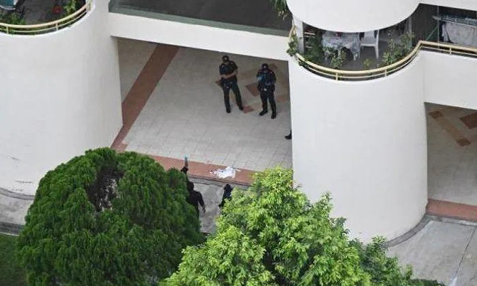Man dies after falling from 18th storey and landing in tree, wife taken to hospital