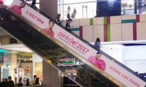 Pink Dot campaign poster at Singapore mall draws complaints from netizens