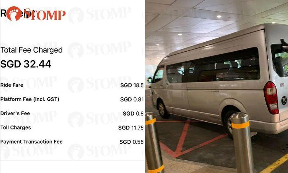 Tada user gets 'rundown school bus' and ends up paying extra $11.75 for toll charges