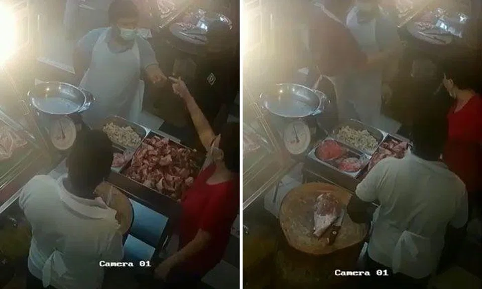 Fishmonger spits on mutton seller in Tekka Market argument over long queues