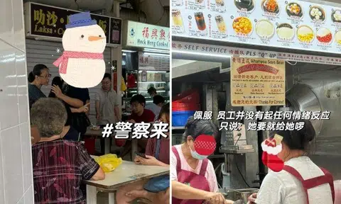 The incident happened at the newly opened stall in Haig Road Market and Food Centre on Dec 14, reported Shin Min Daily News.