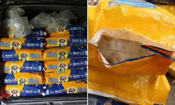 Bangladeshi men arrested in Choa Chu Kang after contraband cigarettes and drugs found hidden in dog food packages