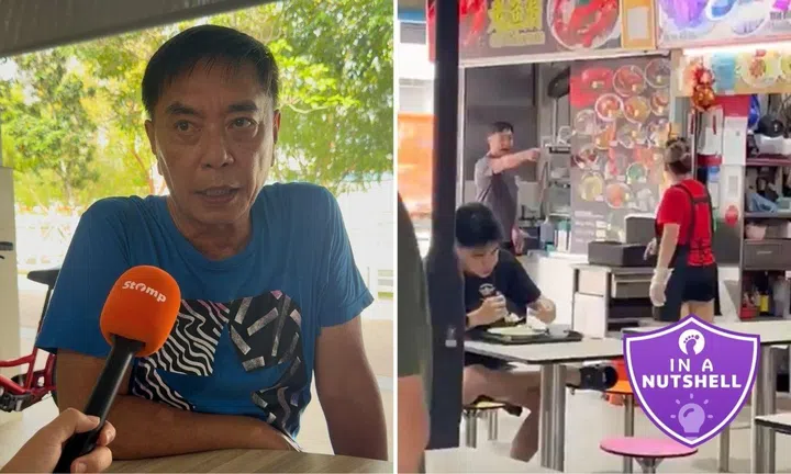 explainer on the dispute between former actor huang yiliang and his chicken rice stall neighbour