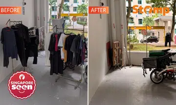 Clothes racks removed, Bukit Panjang void deck ‘in much neater condition’ after town council’s warning