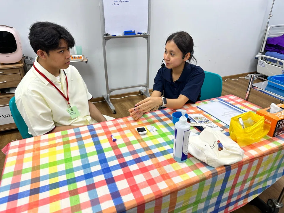 Aqilah training for the competition.