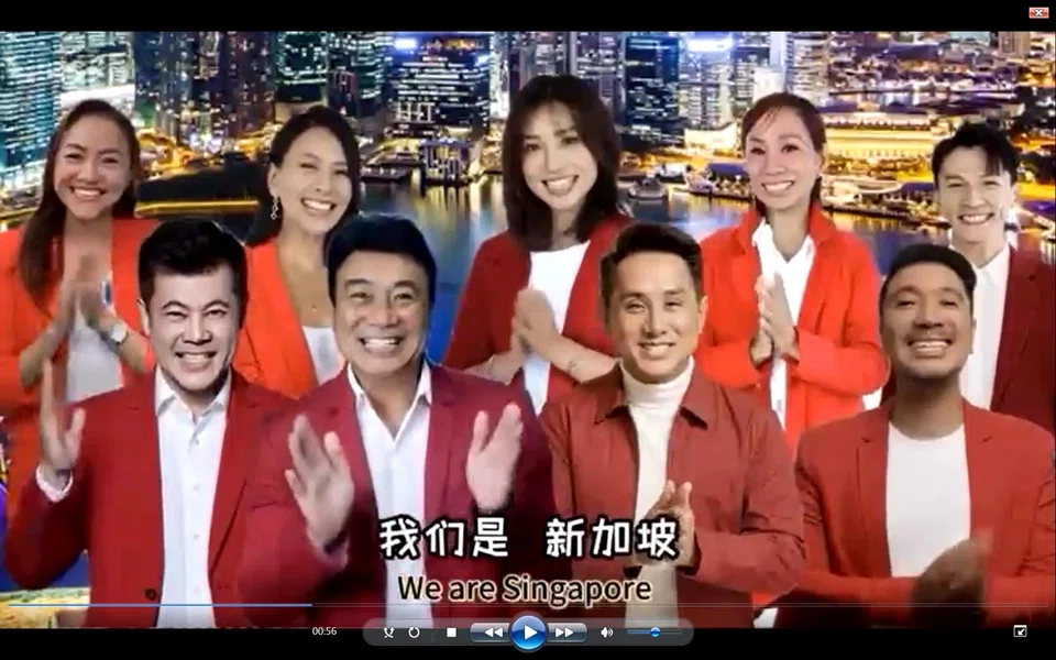 AI-generated images of artistes such as Jack Neo, Terence Cao, Collin Chee, Asher Su, Dawn Yeoh and Tang Miaoling in Neo's music video for the song, We Are Singapore.
