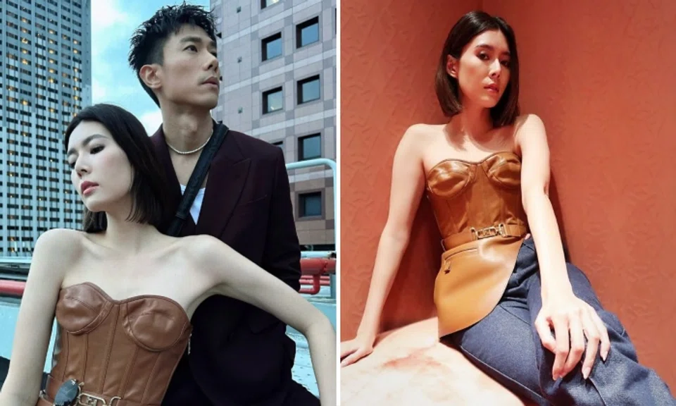The photo of the actress Carrie Wong with actor Desmond Tan posted by 8World Entertainment & Lifestyle is getting the wrong kind of attention.