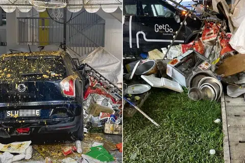 Dishwasher, 66, dies after GetGo car crashes into pasar malam