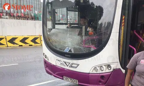 Three taken to hospital in bus accident that caused passengers to "fly out of their seats"