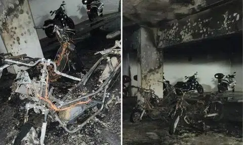 Electronic parts in motorcycle believed to be cause of fire that destroyed 3 bikes in Fernvale Link carpark