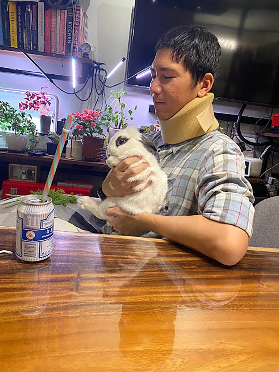 Despite the progress, Mr Ang could still feel his muscles wasting away.