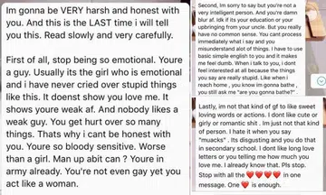gf brutal texts bf