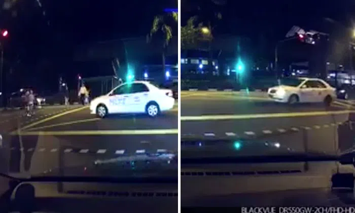 TP investigates video of police car beating red light before reversing ...