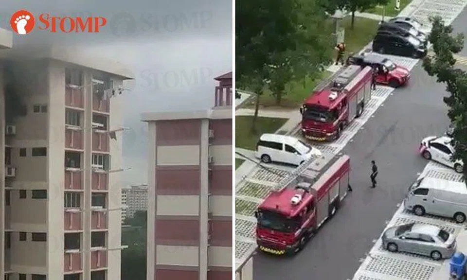 25 evacuated after fire breaks out in Bedok North HDB flat