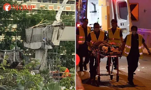 1 dead, 10 injured after structure on highway under construction near PIE collapses