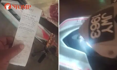 Malaysian motorcycle used to make GrabFood delivery