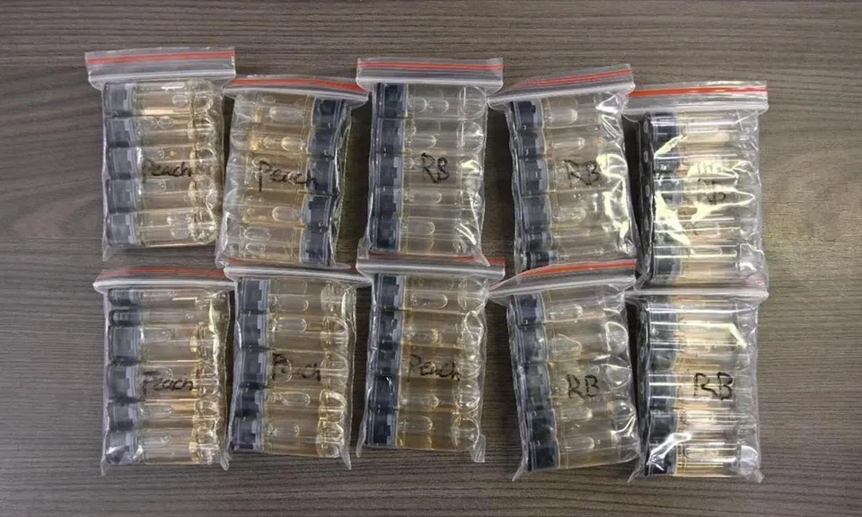 Low Hui Mei was arrested by the police on Oct 22, 2025 at King George’s Avenue while trafficking etomidate-laced vape pods.