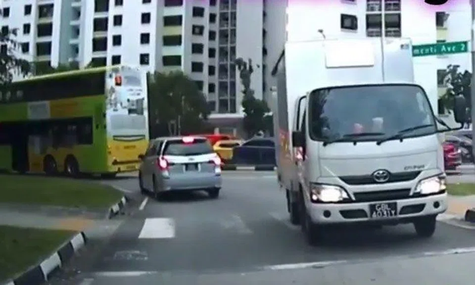 Car comes head-to-head with lorry that went against traffic at Clementi
