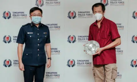 3 men lauded for helping police nab suspect who was shot after charging at officers with knife at Clementi
