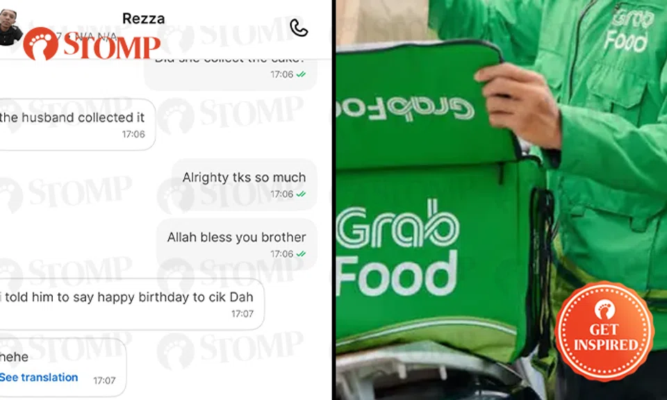 Grab rider goes the extra mile to wish customer’s aunt happy birthday during cake delivery