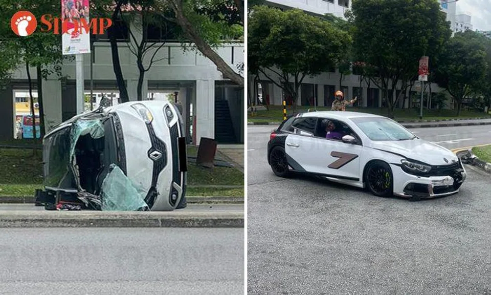 Driver, 63, taken to hospital after Jurong West accident: Woman, 20, assisting with investigations