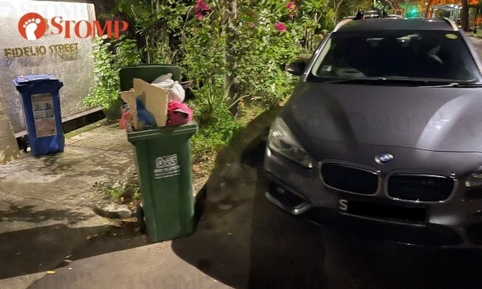 A resident of Fidelio Street in the Opera Estate has nowhere to park after a neighbour's BMW took the spot in front of his home.