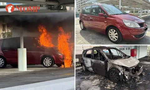 Renault burnt to a crisp after getting new paint job, OBU: 'Car suddenly just caught fire for no reason'