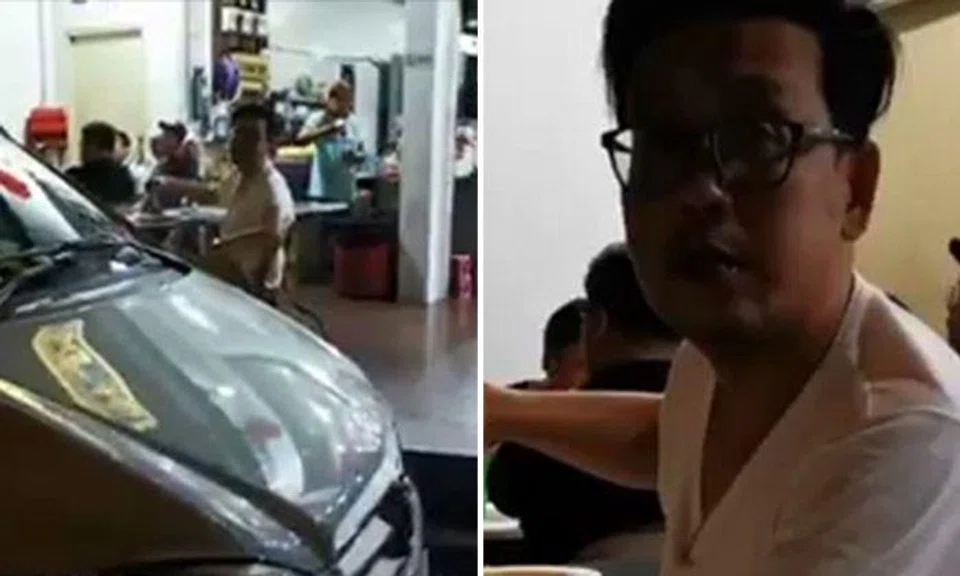 ComfortDelGro investigating after MaxiCab driver allegedly parked illegally -- to eat nasi lemak