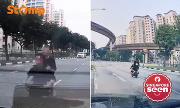 Teens on e-bike allegedly speed in Sengkang