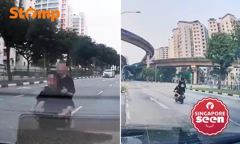 Teens on e-bike allegedly speed in Sengkang