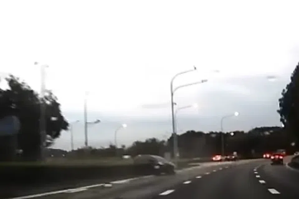 The accident occurred along the TPE towards the SLE near the Yio Chu Kang exit, at around 7.05pm on April 30.