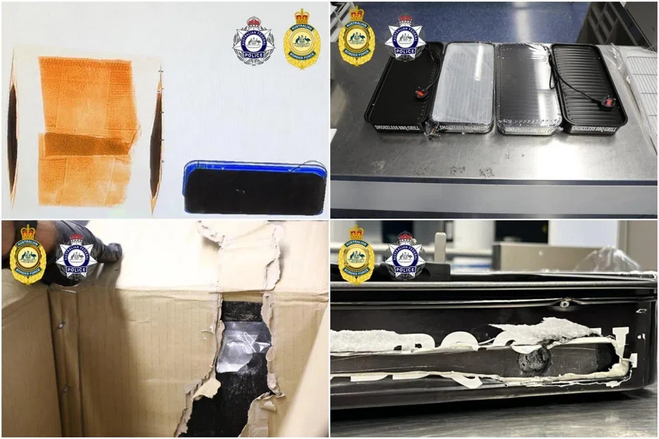 The Australian Federal Police and Australian Border Force said the 55-year-old allegedly imported 32kg of methamphetamine and 8kg of cocaine.