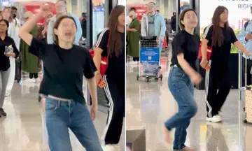 KLIA airport incident, woman demands surrender, airport security threat