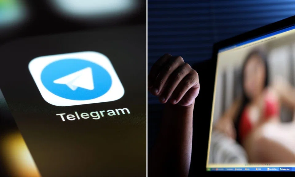 For a one-off payment of $600, members of the Telegram group are offered access to a library of thousands of images and clips.