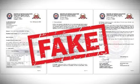 Fake Mindef, SAF purchase orders used in 3 new cases of suspected bulk order scam