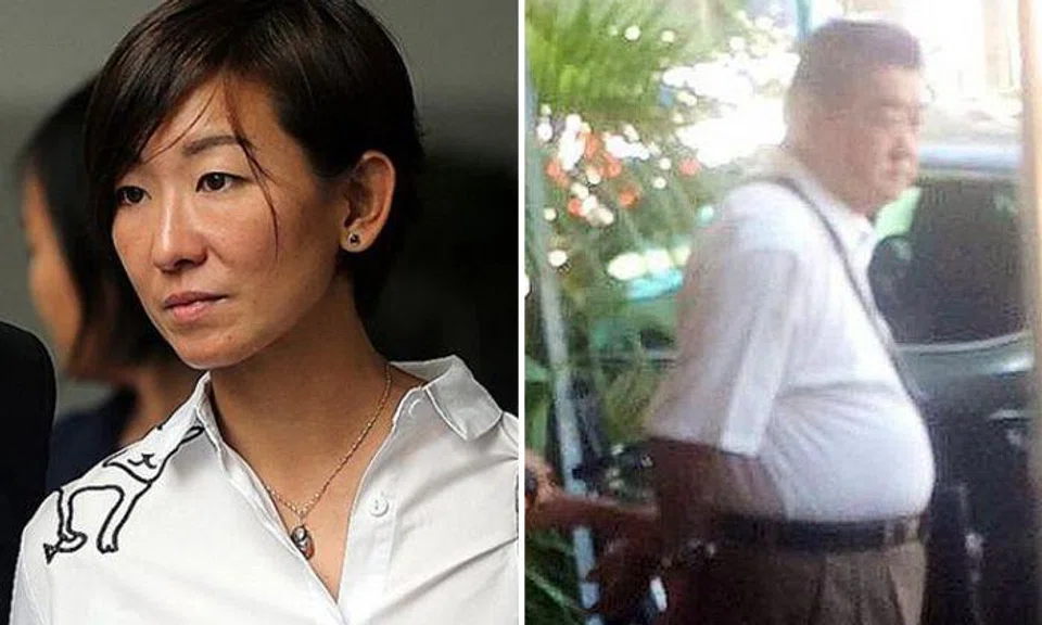 Ms Shyller Tan said her father Tan Nam Seng (right) had been under great strain. Photo: The New Paper