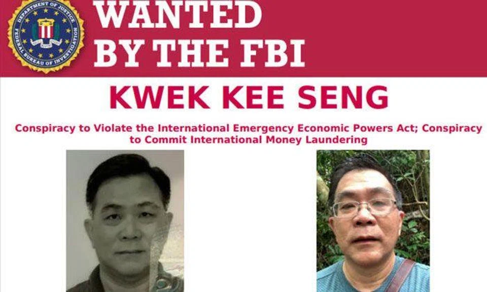 Singaporean businessman Kwek Kee Seng is accused of violating United States and United Nations sanctions on North Korea. PHOTO: FBI