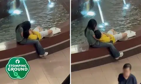 inappropriate PDA by couple at Ngee Ann City