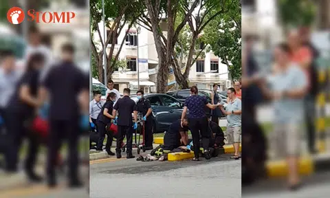SCDF and SJAB personnel join arms to perform CPR on elderly man in Toa Payoh