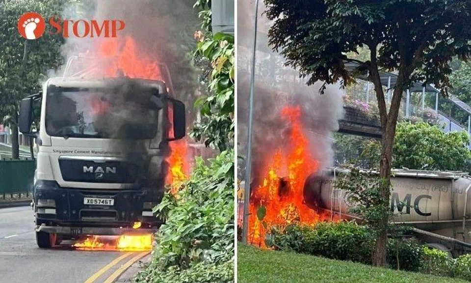 Sharing photos of the burning vehicle, Stomper Kervin said: "It eventually exploded."